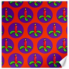 Christmas Candles Seamless Pattern Canvas 20  X 20   by Amaryn4rt