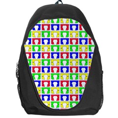 Colorful Curtains Seamless Pattern Backpack Bag by Amaryn4rt