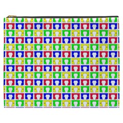 Colorful Curtains Seamless Pattern Cosmetic Bag (xxxl)  by Amaryn4rt