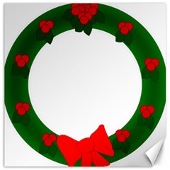 Holiday Wreath Canvas 12  X 12   by Amaryn4rt