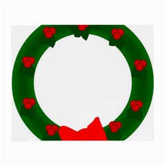 Holiday Wreath Small Glasses Cloth (2-side) by Amaryn4rt