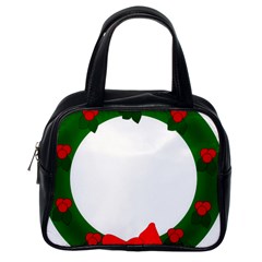 Holiday Wreath Classic Handbags (one Side) by Amaryn4rt