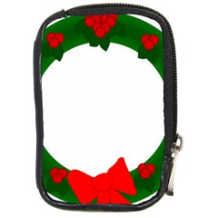 Holiday Wreath Compact Camera Cases by Amaryn4rt