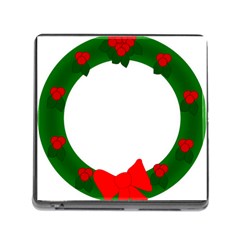 Holiday Wreath Memory Card Reader (square) by Amaryn4rt