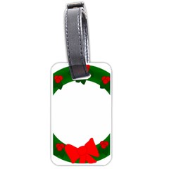 Holiday Wreath Luggage Tags (one Side)  by Amaryn4rt