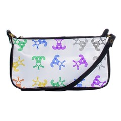 Rainbow Clown Pattern Shoulder Clutch Bags by Amaryn4rt