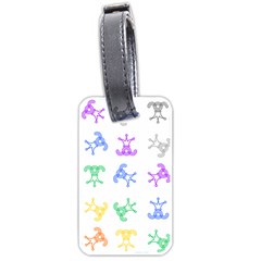 Rainbow Clown Pattern Luggage Tags (two Sides) by Amaryn4rt