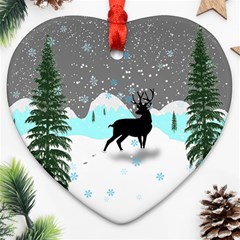 Rocky Mountain High Colorado Ornament (heart)  by Amaryn4rt