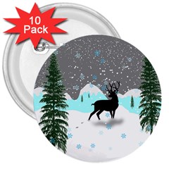 Rocky Mountain High Colorado 3  Buttons (10 Pack)  by Amaryn4rt