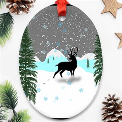 Rocky Mountain High Colorado Oval Ornament (two Sides) by Amaryn4rt