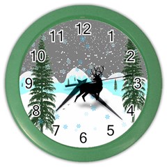 Rocky Mountain High Colorado Color Wall Clocks by Amaryn4rt