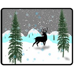 Rocky Mountain High Colorado Double Sided Fleece Blanket (medium)  by Amaryn4rt