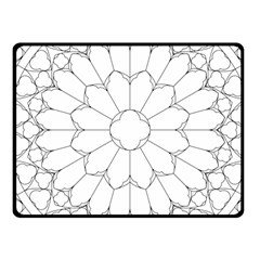 Roses Stained Glass Fleece Blanket (small) by Amaryn4rt