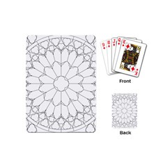 Roses Stained Glass Playing Cards (mini)  by Amaryn4rt