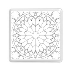 Roses Stained Glass Memory Card Reader (square)  by Amaryn4rt