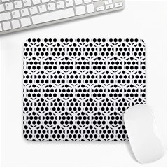 Seamless Honeycomb Pattern Large Mousepads by Amaryn4rt