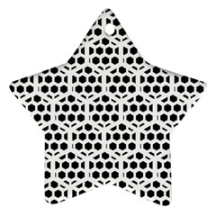 Seamless Honeycomb Pattern Star Ornament (two Sides)  by Amaryn4rt