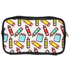 Seamless Pixel Art Pattern Toiletries Bags by Amaryn4rt