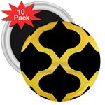 Seamless Gold Pattern 3  Magnets (10 pack)  Front