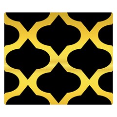 Seamless Gold Pattern Double Sided Flano Blanket (Small) 