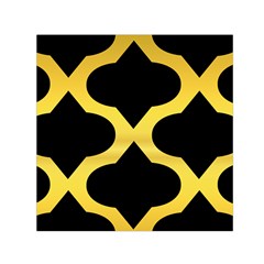 Seamless Gold Pattern Small Satin Scarf (square)