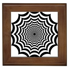 Spider Web Hypnotic Framed Tiles by Amaryn4rt