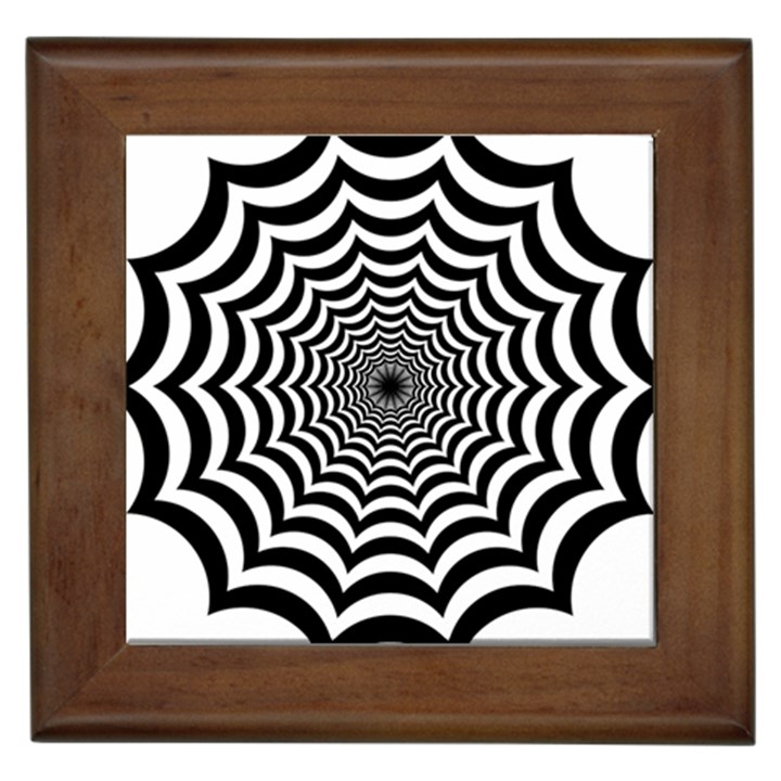 Spider Web Hypnotic Framed Tiles