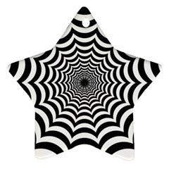 Spider Web Hypnotic Ornament (star)  by Amaryn4rt