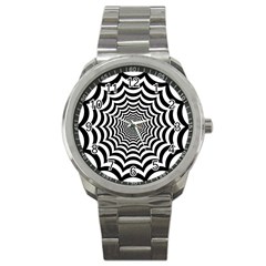 Spider Web Hypnotic Sport Metal Watch