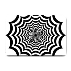 Spider Web Hypnotic Small Doormat  by Amaryn4rt