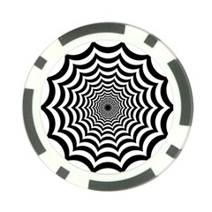 Spider Web Hypnotic Poker Chip Card Guards by Amaryn4rt