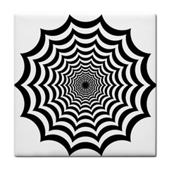 Spider Web Hypnotic Face Towel by Amaryn4rt