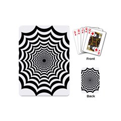 Spider Web Hypnotic Playing Cards (mini)  by Amaryn4rt