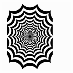 Spider Web Hypnotic Small Garden Flag (two Sides) by Amaryn4rt