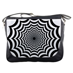 Spider Web Hypnotic Messenger Bags by Amaryn4rt