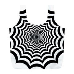 Spider Web Hypnotic Full Print Recycle Bags (l)  by Amaryn4rt