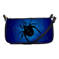 Spider On Web Shoulder Clutch Bags