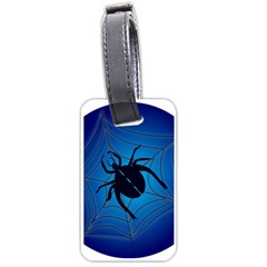 Spider On Web Luggage Tags (one Side)  by Amaryn4rt