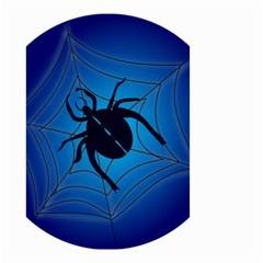 Spider On Web Small Garden Flag (two Sides) by Amaryn4rt