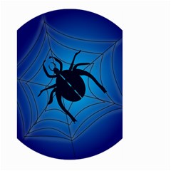 Spider On Web Large Garden Flag (two Sides) by Amaryn4rt