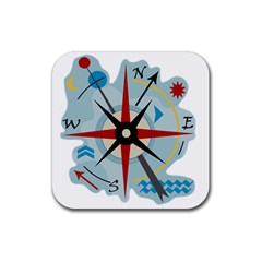 Navigation Rubber Coaster (square)  by Valentinaart