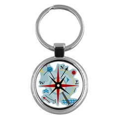 Navigation Key Chains (round)  by Valentinaart