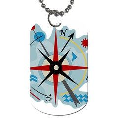 Navigation Dog Tag (one Side) by Valentinaart