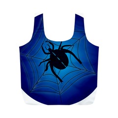 Spider On Web Full Print Recycle Bags (m)  by Amaryn4rt