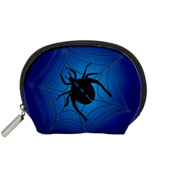 Spider On Web Accessory Pouches (small)  by Amaryn4rt