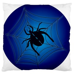 Spider On Web Standard Flano Cushion Case (two Sides) by Amaryn4rt