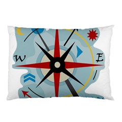 Navigation Pillow Case by Valentinaart