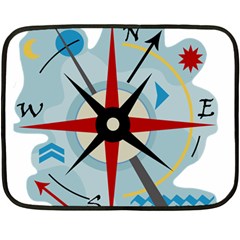 Navigation Double Sided Fleece Blanket (mini)  by Valentinaart