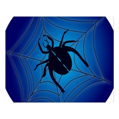 Spider On Web Double Sided Flano Blanket (large)  by Amaryn4rt