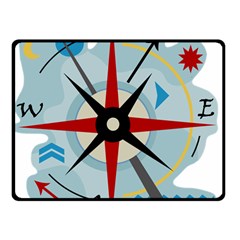 Navigation Fleece Blanket (small) by Valentinaart